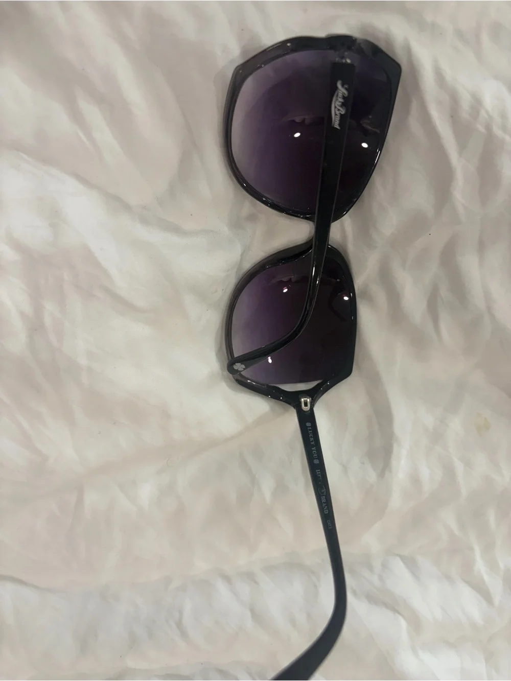 Lucky Brand Black Sunglasses with Gradient Dark Lenses